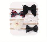 Pre-Order Flowers Bowknot Princess Headband Set (5pcs)