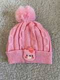 Teddy Bear Cable Knit Cap