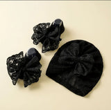 Pre-Order Lace Trim Hat & Socks Set