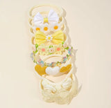 Pre-Order 8pcs Floral & Heart Bow Headband Set