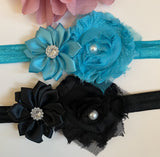 Lace Flower Headband Set (3pcs)
