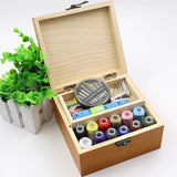 Wooden Sewing Kit Box