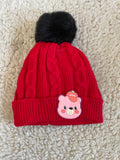 Teddy Bear Cable Knit Cap