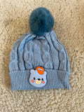 Teddy Bear Cable Knit Cap