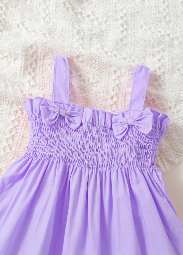 Pre-Order Double Bow Pleated Frock