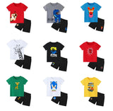 Printed T-Shirt & Short Set (Pack of 6)