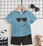 Sunglasses Print T-Shirt & Short Set