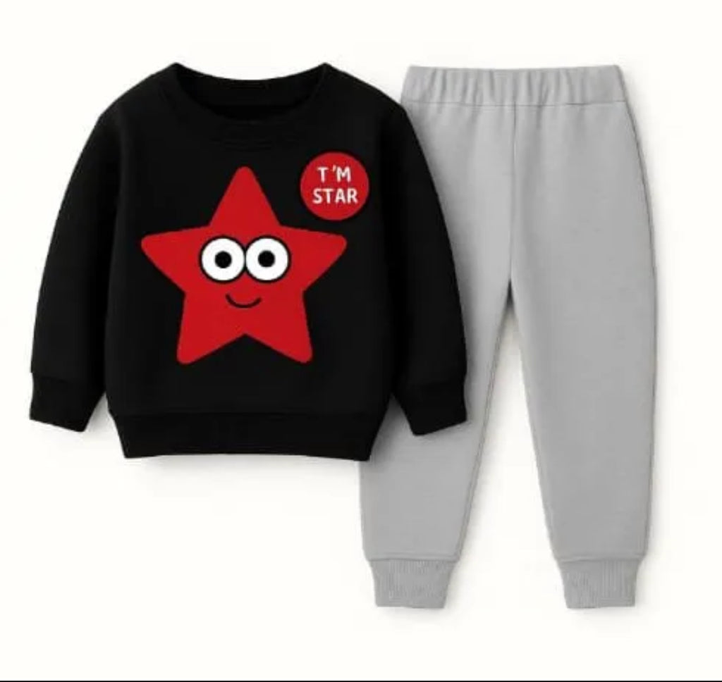 Little Star Sweatshirt & Trouser Set (2pcs)