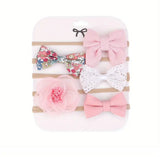 Pre-Order Flowers Bowknot Princess Headband Set (5pcs)