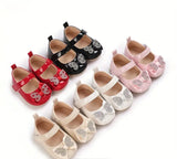Pre-Order Rubber Sole Rhinestone Butterfly Bow Shoes