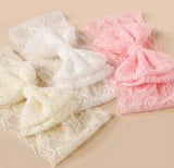 Pre-Order Double Bow Lace Embroidered Headband Set (3pcs)