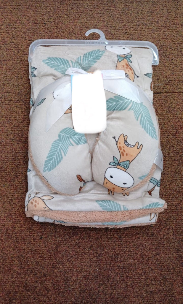 Fleece Inner Blanket With A Matching Pillow