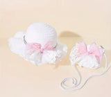 Pre-Order Butterfly Floral Straw Hat with Bag