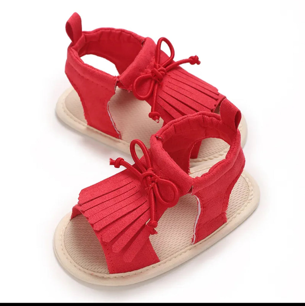Pre-Order Fringe Bow Sandal