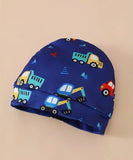 Pre-Order Excavator Printed Romper Set+Hat