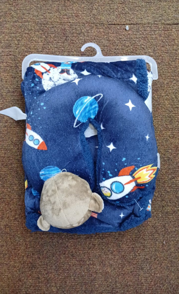 Fleece Inner Blanket With A Matching Pillow