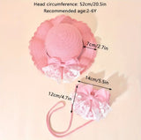 Pre-Order Butterfly Floral Straw Hat with Bag