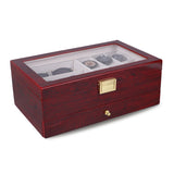 Luxury Wooden Double Layer Watch, Sunglasses and Jewellery Storage Box (Imported)