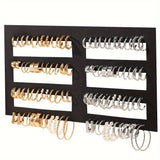 48pcs Big Hoop Earrings Set Creative Twist Design Inlaid Imitation Pearl