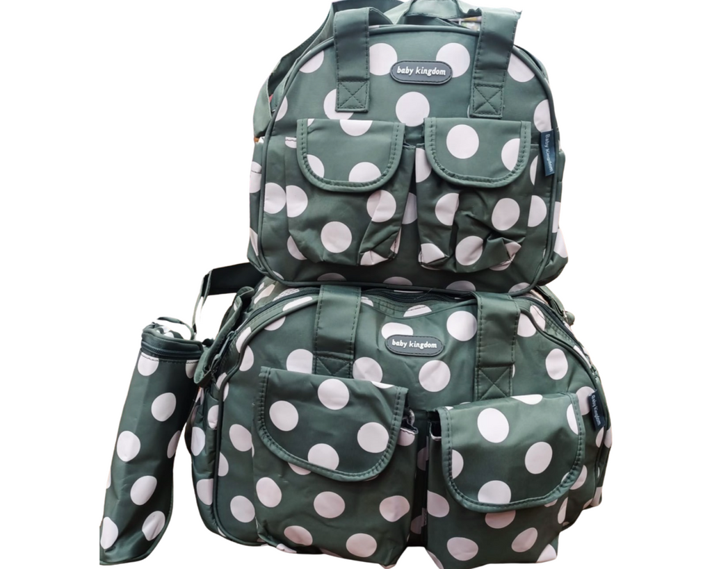 Big Polka Diaper Bag Set