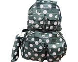 Big Polka Diaper Bag Set