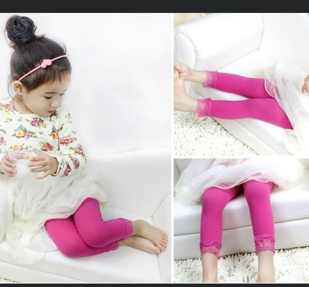 Girls Lace Capri (Pack of 7)
