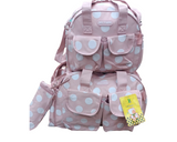 Big Polka Diaper Bag Set
