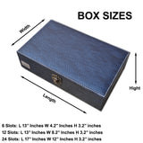 PU Leather Premium Watch Storage Box - 6 Slot