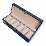 PU Leather Premium Watch Storage Box - 6 Slot