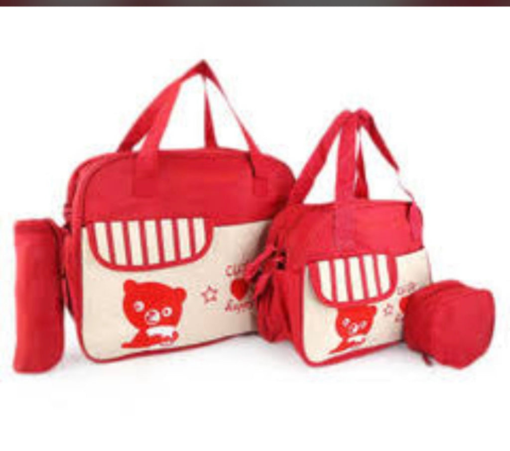 Cartoon Stripes Diaper Bag Set