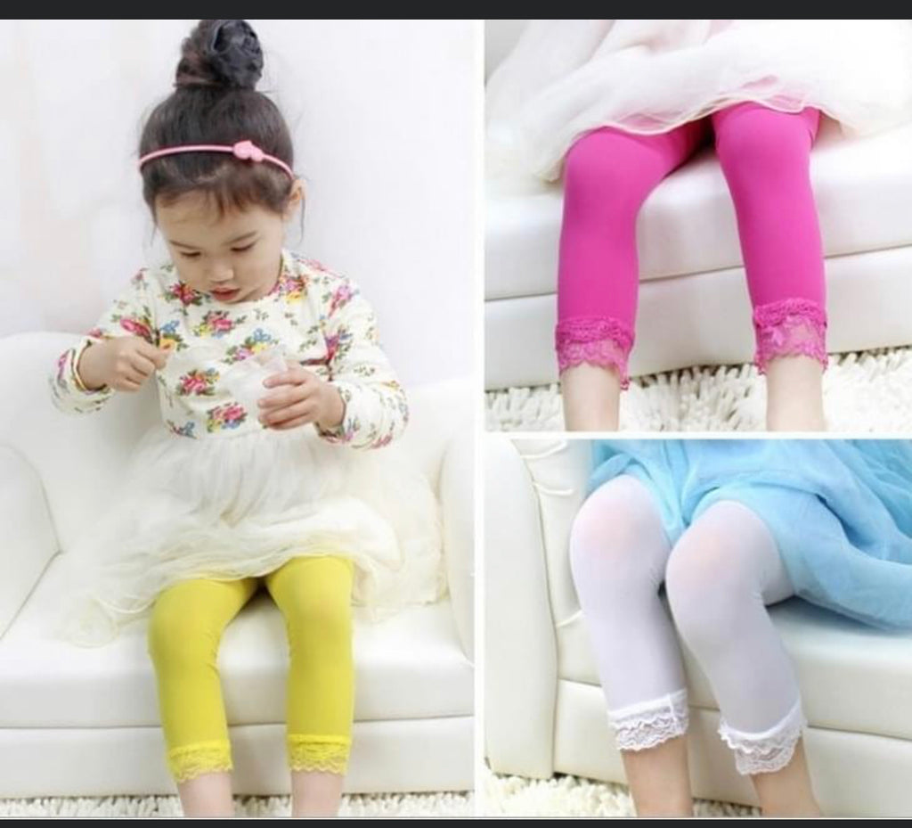 Girls Lace Capri (Pack of 7)