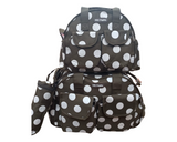 Big Polka Diaper Bag Set