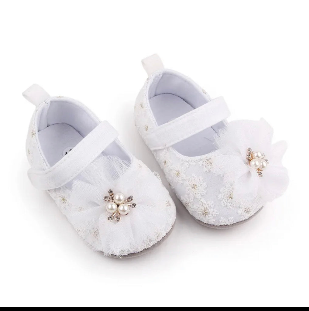 Embroidered Pearl Shoes