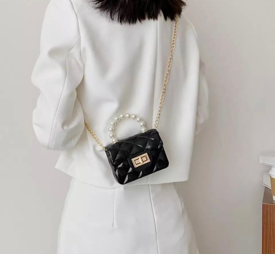 Pearl Handle Mini Bag