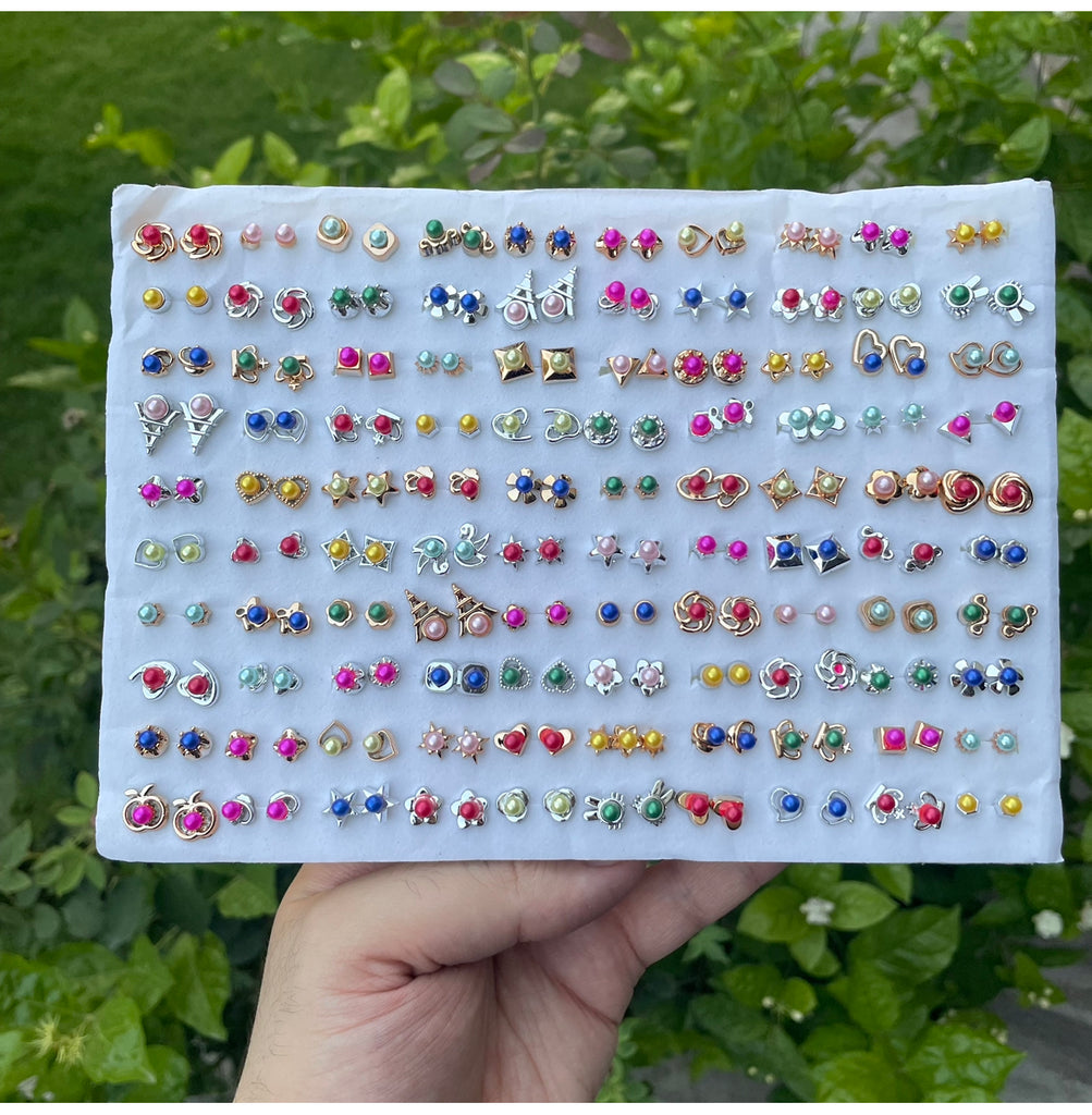 Stud Earring Card - 100 pairs