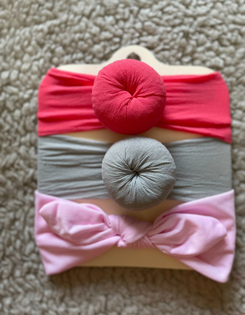 Rabbit Round Headband Set (3pcs)