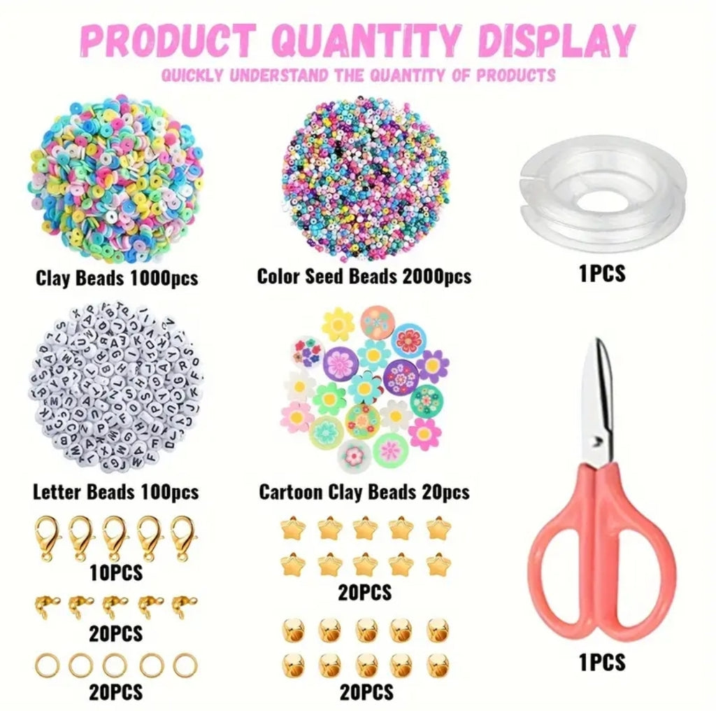DIY Jewelry Making Kit with Electric Bead Spinner and Beads Kit
