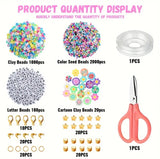 DIY Jewelry Making Kit with Electric Bead Spinner and Beads Kit