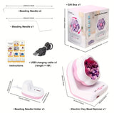 DIY Jewelry Making Kit with Electric Bead Spinner and Beads Kit