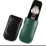 Luxury Faux Leather Lined Single Watch Travel Case