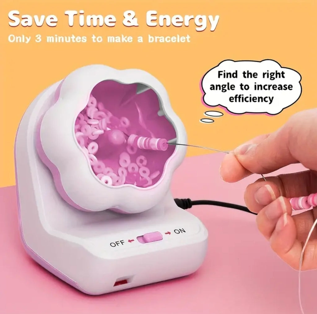DIY Jewelry Making Kit with Electric Bead Spinner and Beads Kit
