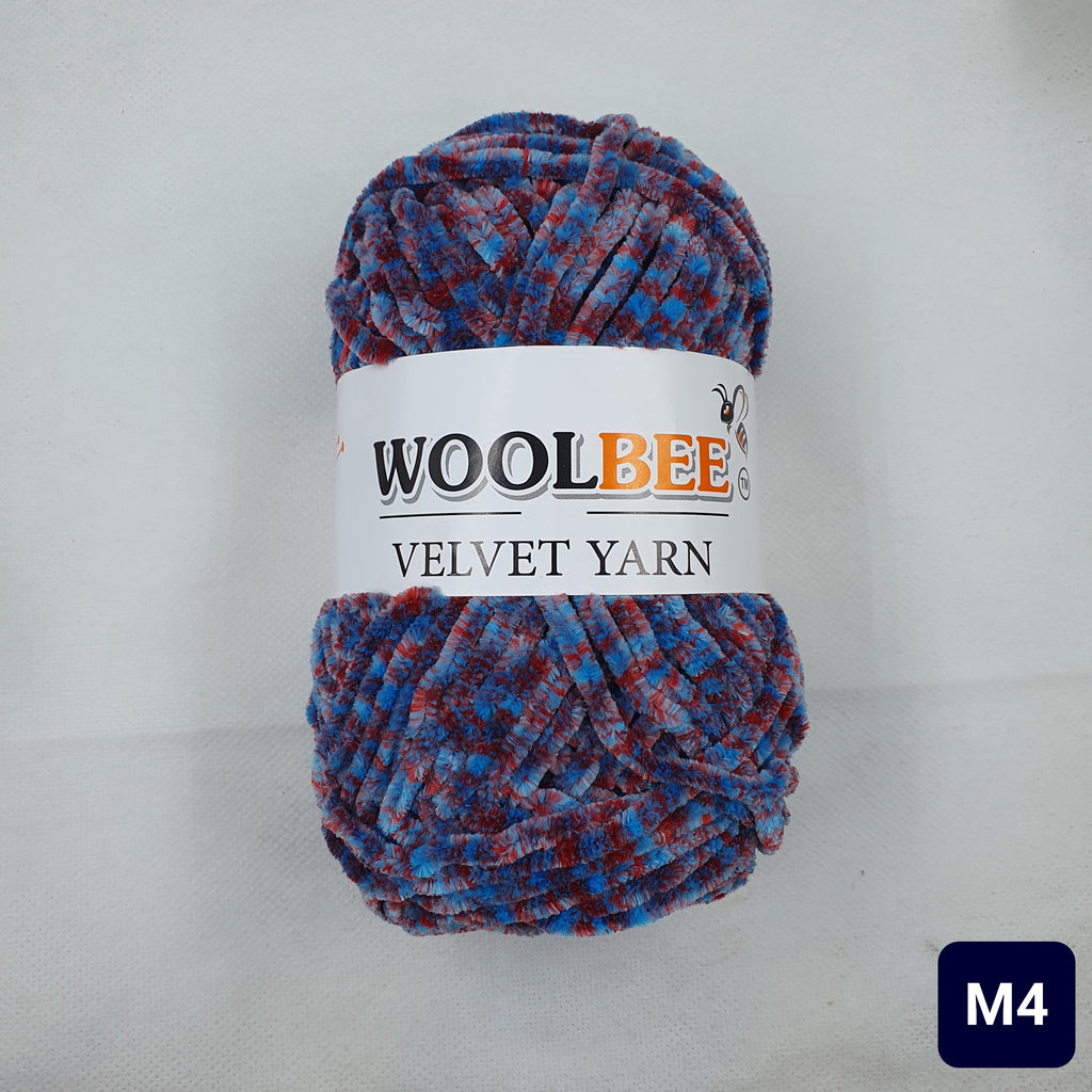 WOOLBEE Multicolor Velvet Yarn