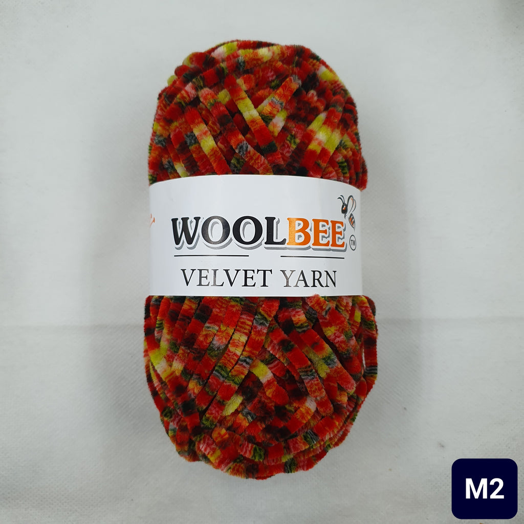 WOOLBEE Multicolor Velvet Yarn
