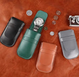 Luxury Faux Leather Lined Single Watch Travel Case