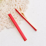 Women Candy Color Hairpin Pair