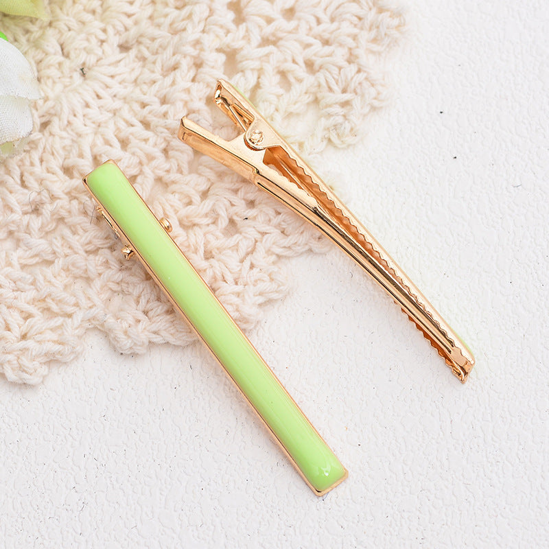 Women Candy Color Hairpin Pair
