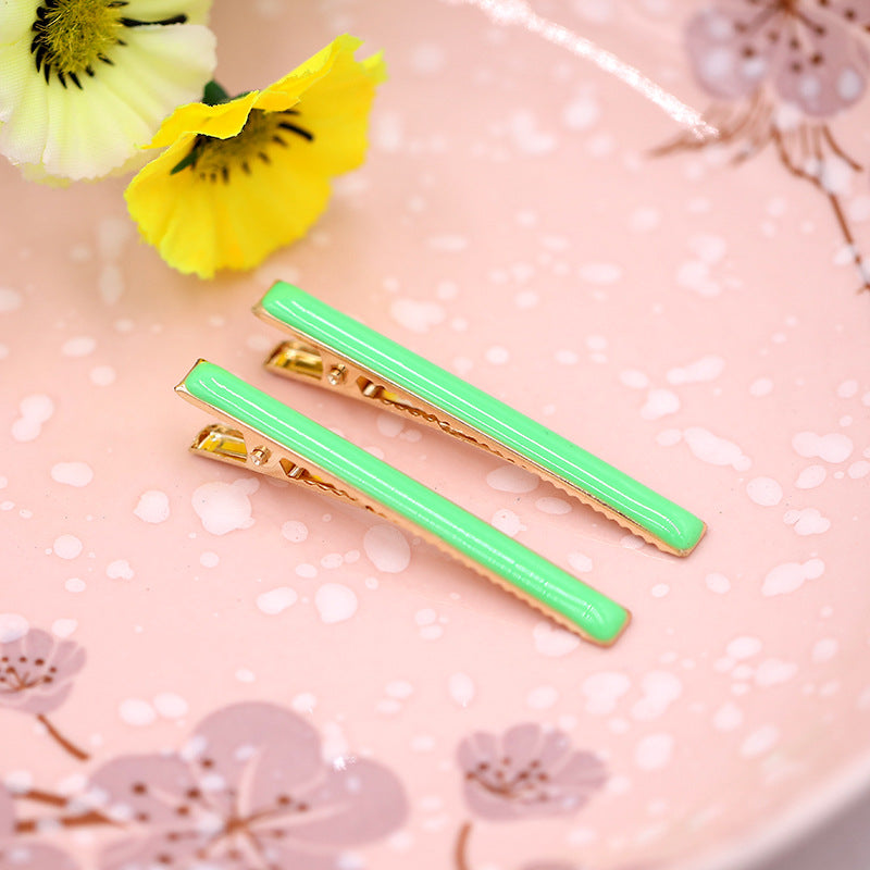 Women Candy Color Hairpin Pair