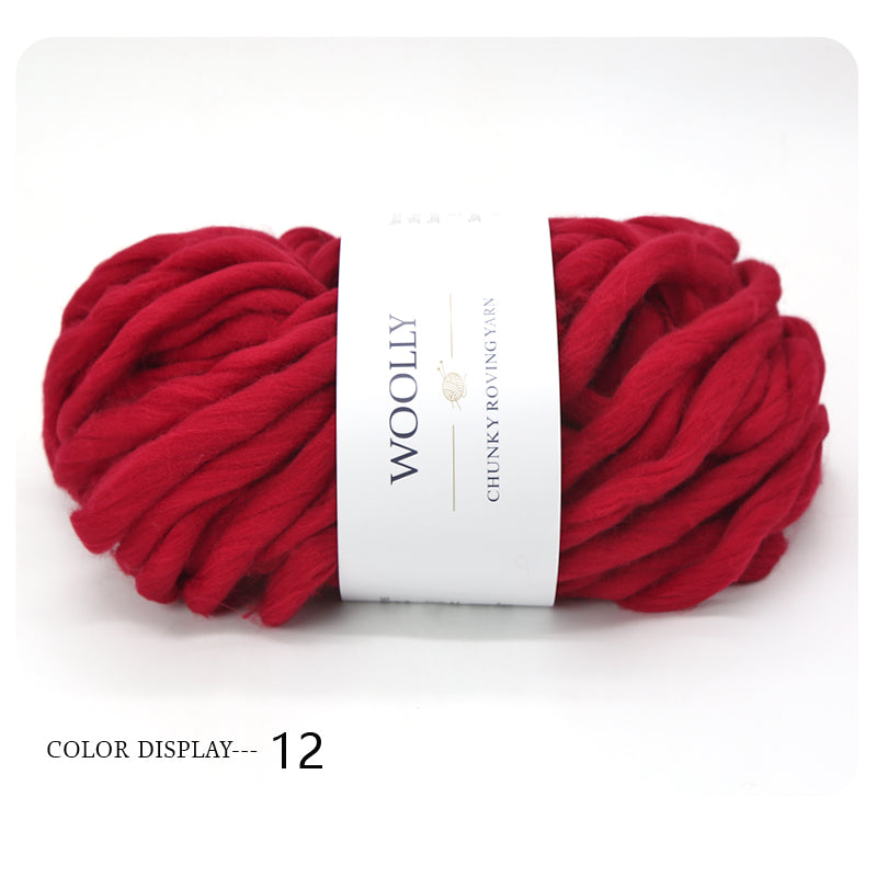 Woolly Chunky Roving Yarn Hank - 250g