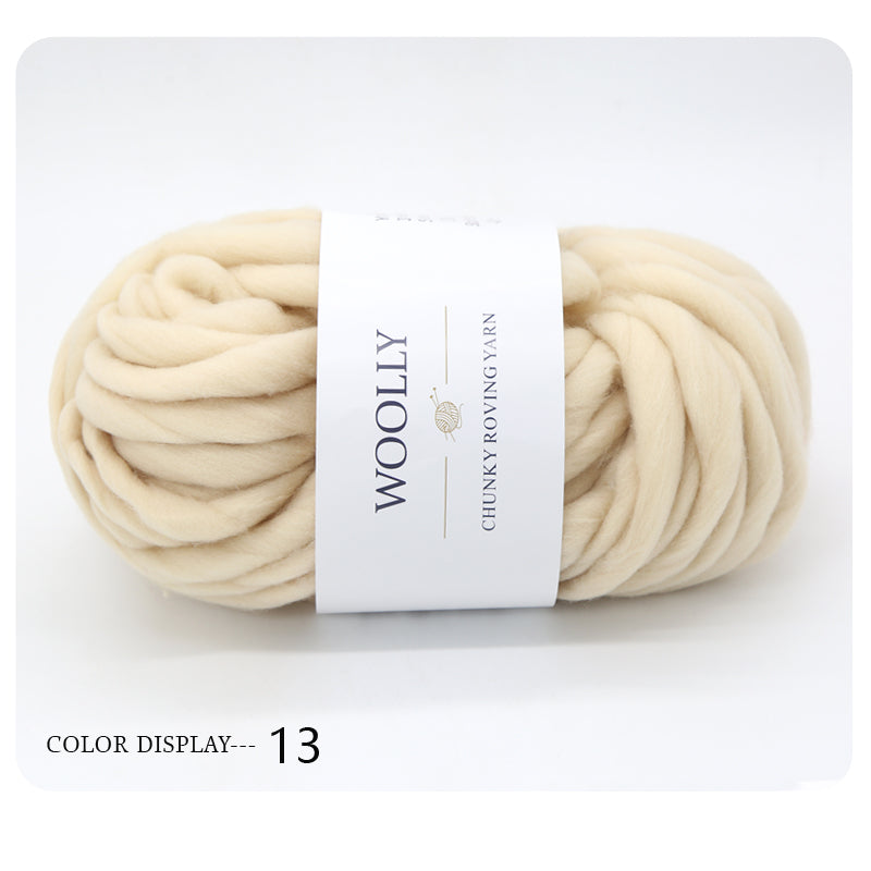 Woolly Chunky Roving Yarn Hank - 250g