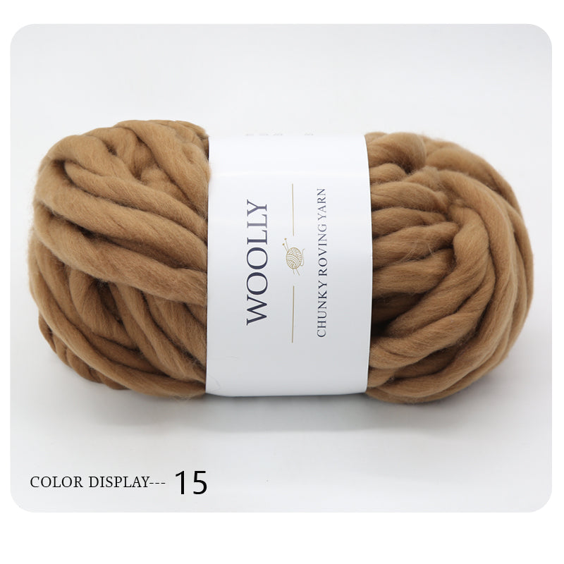 Woolly Chunky Roving Yarn Hank - 250g